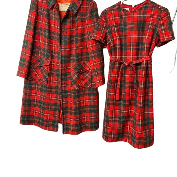 VTG PENDLETON WOOLENS PLAID TARTANS OVERCOATS and dress size 14 - Picture 9 of 16